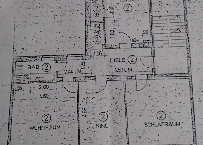 公寓 Zentral Gelegen, Sehr Geraeumig, 3 Zimmer, 3 Betten 埃森